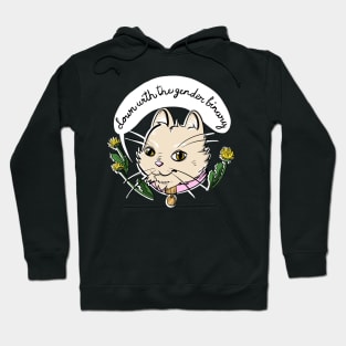 Down With the Gender Binary cat Hoodie